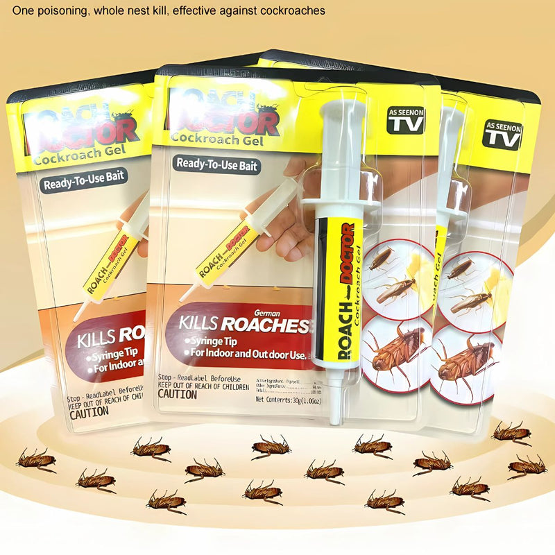 Gel mata cucarachas. Trampa para control de plagas. Cebo Extermina insectos. (Unidad)