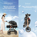 Coche de Bebé 3 en 1 Reclinable. Moisés, Silla de Paseo y Asiento de Auto. Cochecito carguero con sobrilla. Color negro. Carreola