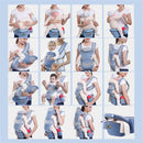 Porta bebe multifuncional 3 en 1. Soporte Ergonómico, Asiento y Canguro. (Peso max. 20kg). Cangurera Mochila Carguera de bebe.