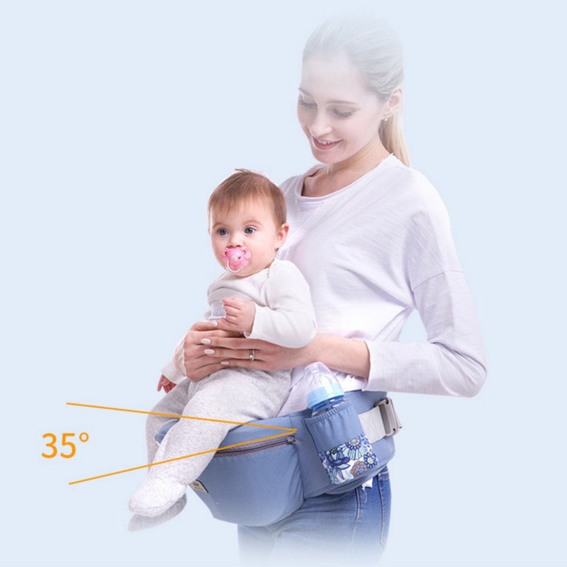 Porta bebe multifuncional 3 en 1. Soporte Ergonómico, Asiento y Canguro. (Peso max. 20kg). Cangurera Mochila Carguera de bebe.