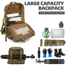 Mochila táctica militar de 45L. Backpack con sistema MOLLE. Bolso impermeable y resistente. Morral