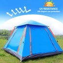 Tienda de acampar para 3-4 personas. Tienda para acampar impermeable 215x215x142cm. Ideal para exteriores y camping.