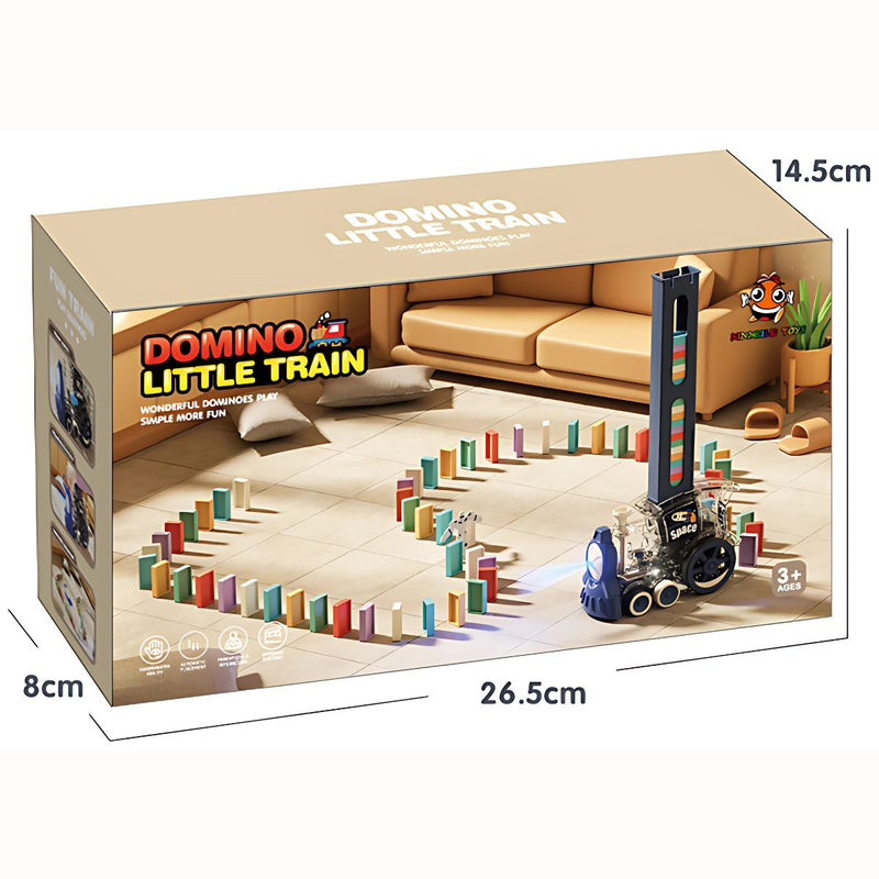 Juguete Tren de Dominó Eléctrico para Niños - Juego Interactivo con 60 Bloques, Educativo y Divertido.