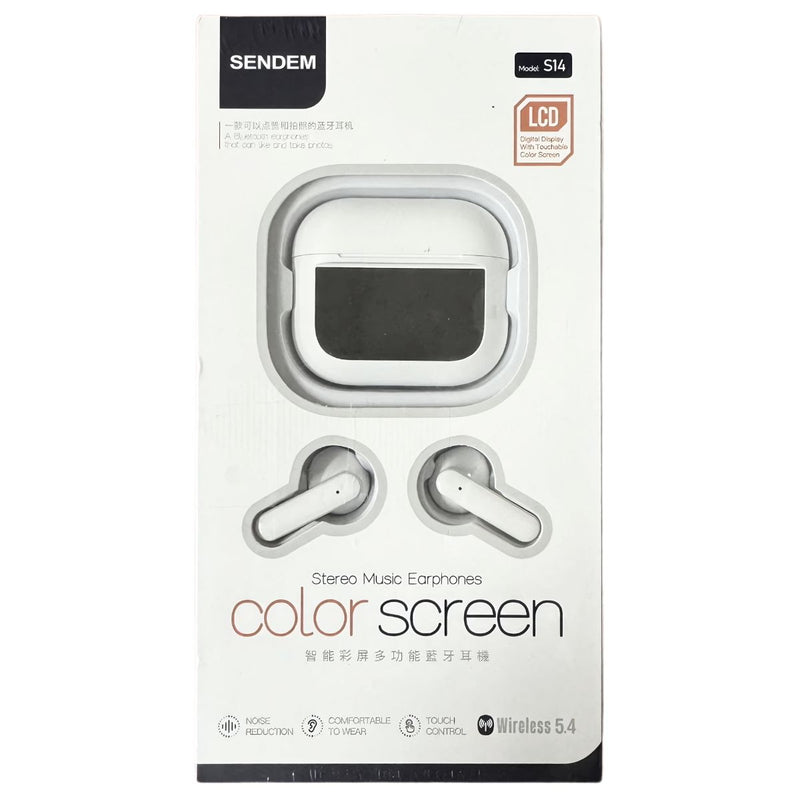 Auriculares Inalámbricos Bluetooth con pantalla táctil LCD, Bluetooth Audífonos.