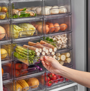 Organizador de Nevera Transparente Mediana. Gaveta de Almacenamiento para Alimentos (30 x 21.5 x 15 cm). Caja de acrilico para refrigerador