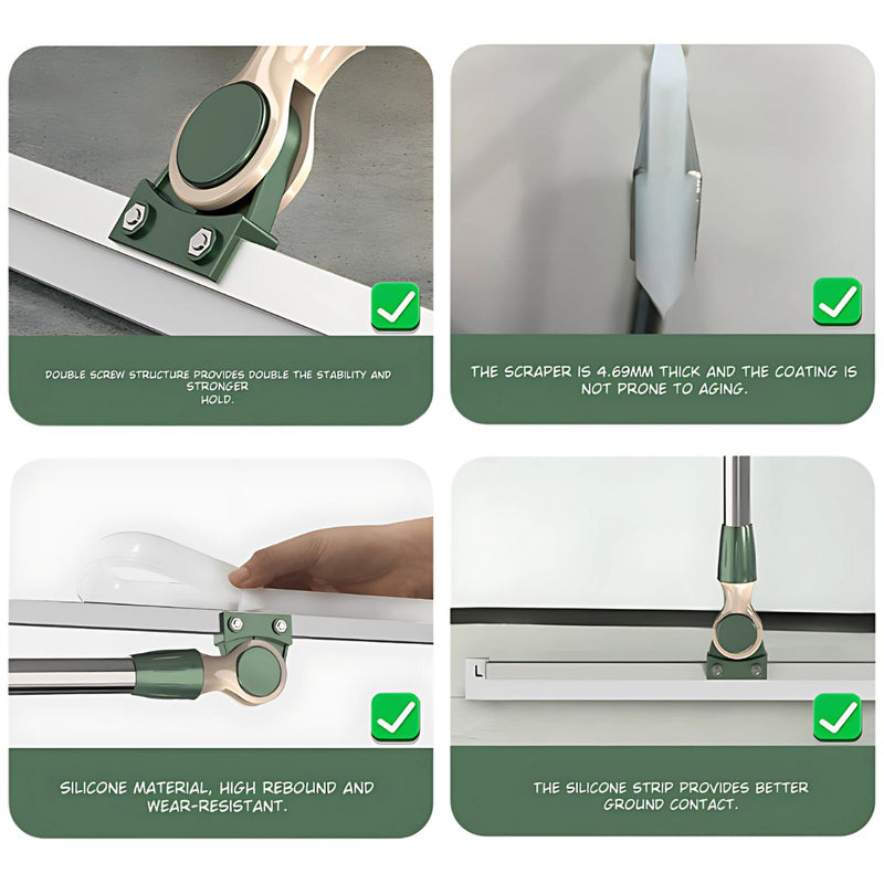 Escurridor Escobilla De silicona de 35cm (13.7”). Ideal para piso y ventanas. Limpiaparabrisas. Escoba mágica para agua