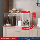 Organizador de Bolsos con Separadores. 4 columnas 1 capa. 71x47x37 cm.