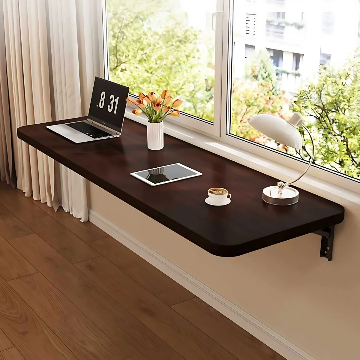 Mesas De Pared Plegables. (Diferentes tamaños) Escritorios Plegables Montados En Pared. Mesones Flotantes. Repisas.