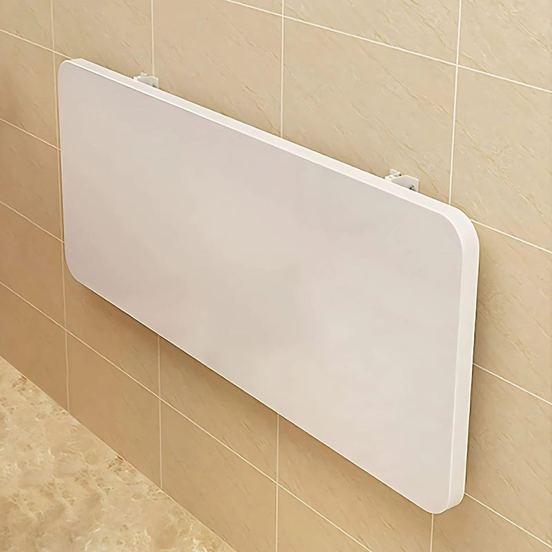 Mesa De Pared Plegable. 80Cm X 40Cm Color Blanco. Escritorio Plegable Montado En Pared. Mesón Flotante. Repisa.