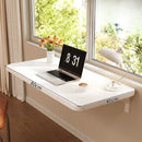 Mesa De Pared Plegable. 80Cm X 40Cm Color Blanco. Escritorio Plegable Montado En Pared. Mesón Flotante. Repisa.