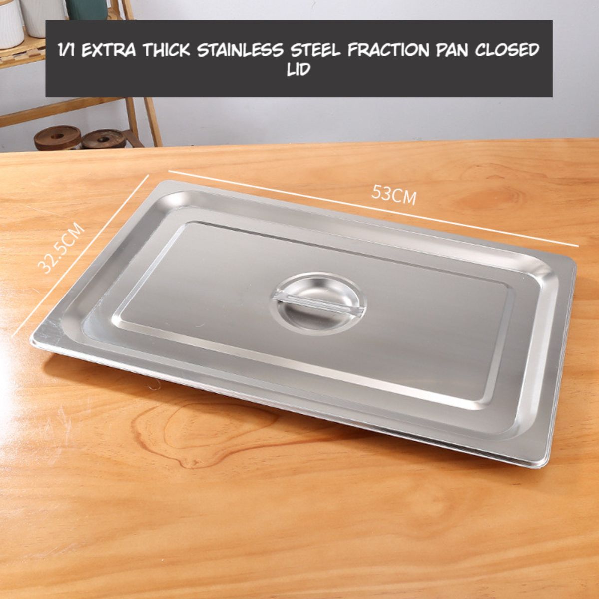 Tapas de Bandejas GN de Acero Inoxidable para Buffet Hoteles Restaurantes Catering Gn 1/1. (No incluye bandeja) Gastronorm