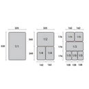Bandejas GN de Acero Inoxidable para Buffet Hoteles Restaurantes Catering Gn 1/2. (No incluye Tapa) 4.4L. Gastronorm