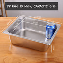 Bandejas GN de Acero Inoxidable para Buffet Hoteles Restaurantes Catering Gn 1/2. (No incluye Tapa) 6.7L. Gastronorm