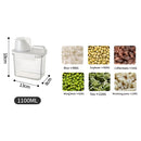 Recipiente Hermético 1100ml con tapa medidora. Ideal para alimentos Secos.
