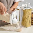 Recipiente Hermético 2300ml con tapa medidora. Ideal para alimentos Secos.