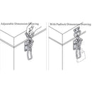 Cerradura De Palanca Con Resorte. Largo 184 mm / 7.24" Ancho 40 mm / 1.57" (1 Pieza) Cerrojo. Pasador Grapa. Acero Galvanizado