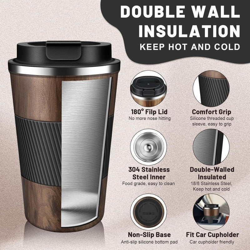 Vaso Térmico Inteligente Con Indicador De Temperatura. (500ML) Botella Con Pantalla Digital Y Doble Aislamiento.