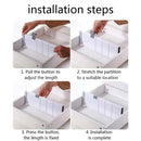 Separadores Retráctiles para Cajones. Divisores Organizadores Expandibles Ajustables para gavetas. Barreras para librero o cajones