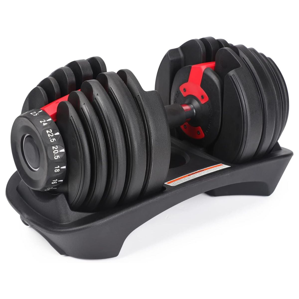 Mancuerna pesa Ajustable con Peso Regulable de 2,5 a 24 kg para Entrenamiento en Casa.
