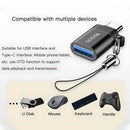 Adaptador OTG Tipo C para Transferencia Rápida USB. Ideal para celulares y tablets.