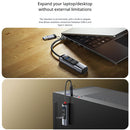 Hub USB 6 en 1 Multifuncional. Adaptador de Alta Velocidad con Puertos USB-C, 3.0 y 2.0