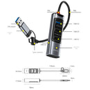 Hub USB 6 en 1 Multifuncional. Adaptador de Alta Velocidad con Puertos USB-C, 3.0 y 2.0
