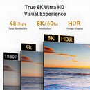 Cable HDMI 8K de 2 Metros. Alta Velocidad, Ultra HD para TV, Consolas y PC.