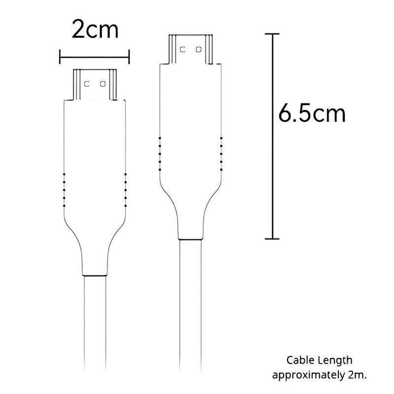Cable HDMI 8K de 2 Metros. Alta Velocidad, Ultra HD para TV, Consolas y PC.