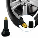 Válvula para Neumáticos gusanillo TR412 de Caucho. Compacta y Universal para llantas de Autos y Motos.