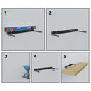 Repisas de pared 80 cm Largo x 23.5 cm Ancho x 38 mm Espesor (1 1/2") color Madera