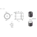 Tapa para tubitos de 16 x 13 mm espesor. 304 brillante.