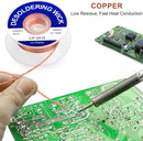 Pasta para soldar y mecha desoldadora. Pasta Flux Para Soldadura y trenza para remover soldadura.