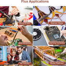 Pasta para soldar y mecha desoldadora. Pasta Flux Para Soldadura y trenza para remover soldadura.