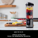 Licuadora personal Ninja Blast Black BC151. Minibatidora portátil, recargable, smoothies, batidos de proteínas, pica hielo y frutas congeladas.