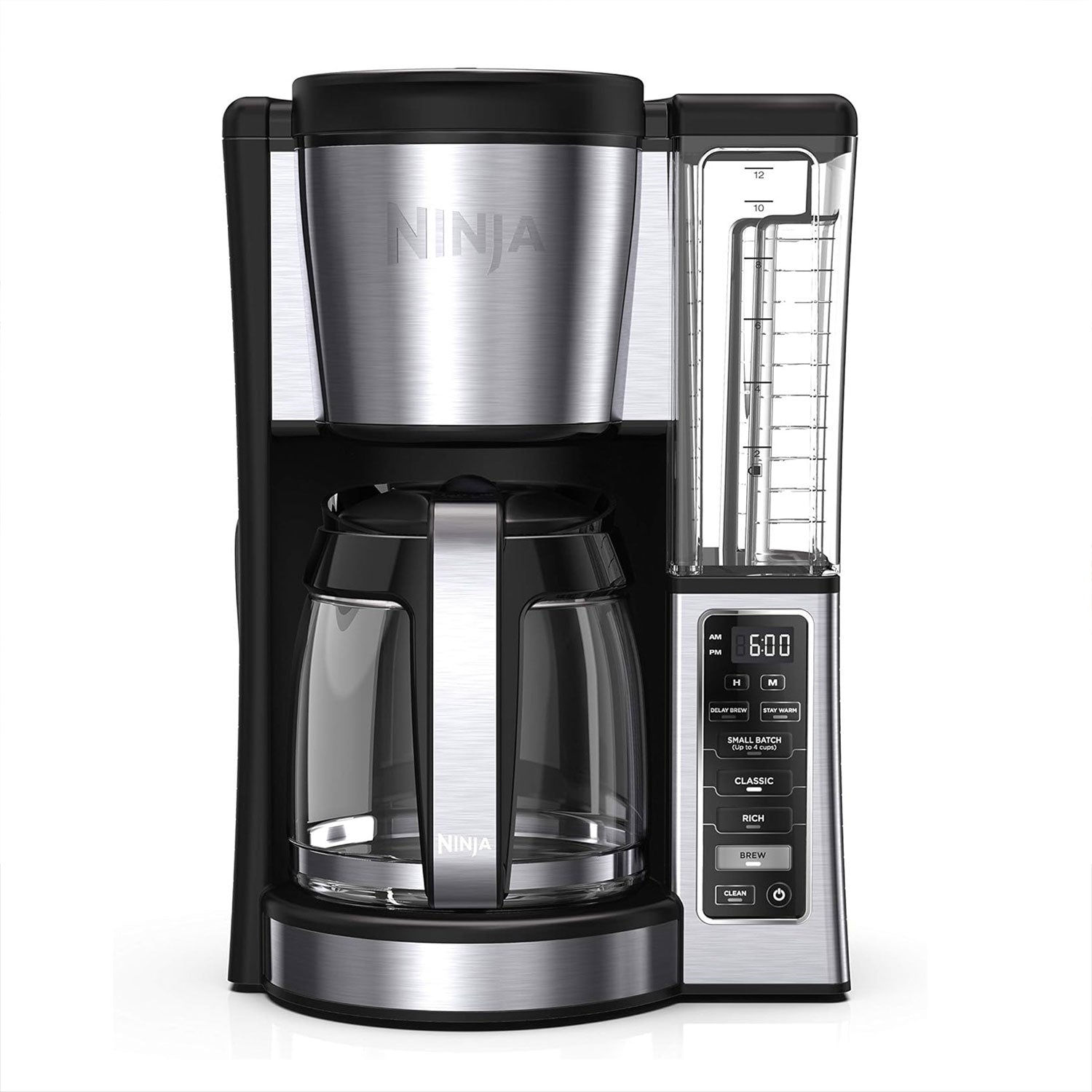 Cafetera Programable Ninja CE250. Maquina de café de capacidad hasta 12 tazas y filtro permanente.
