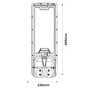 Lámpara Solar LED 300W 6500K 9000LM IP67 con Sensor de Movimiento y Control Remoto para Poste o Pared