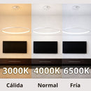 Lámpara Colgante LED Smart 37W 3500 Lúmenes Dimeable 3000K-6500K con App, Voz y Control Remoto. 1500x600mm