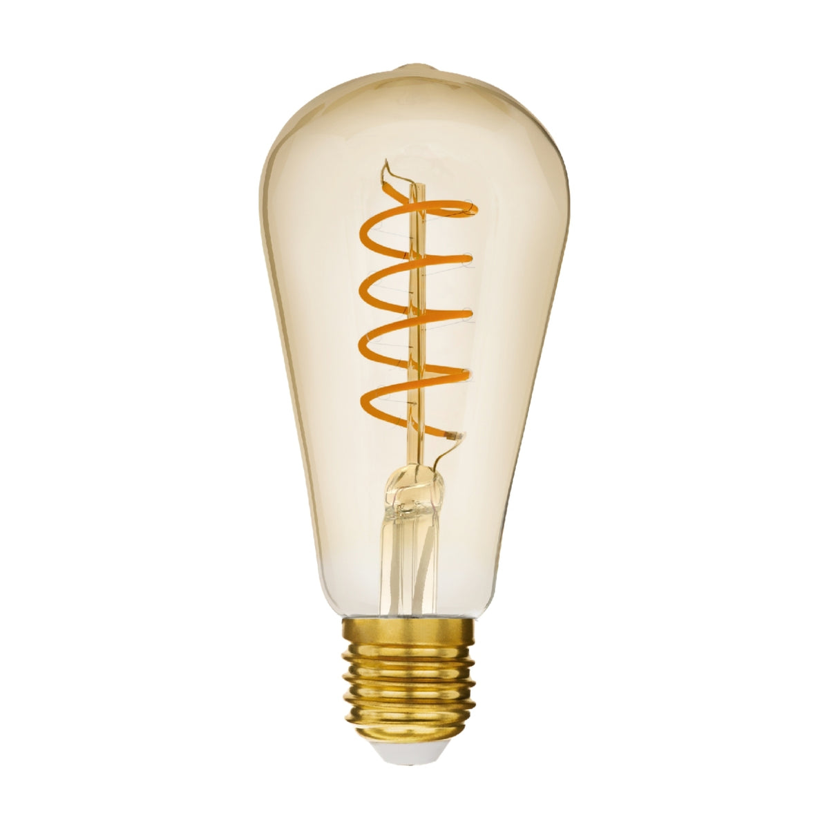 Bombillo LED Filamento ST64 E27 4W 2700K Ámbar Edison Vintage 400LM Luz Cálida Decorativo IP20