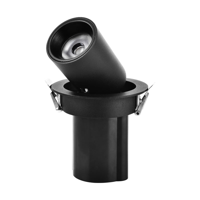Downlight LED Empotrado Negro 7W 3000K COB Bridgelux Ajustable 36° 710LM IP20 Techo Interior