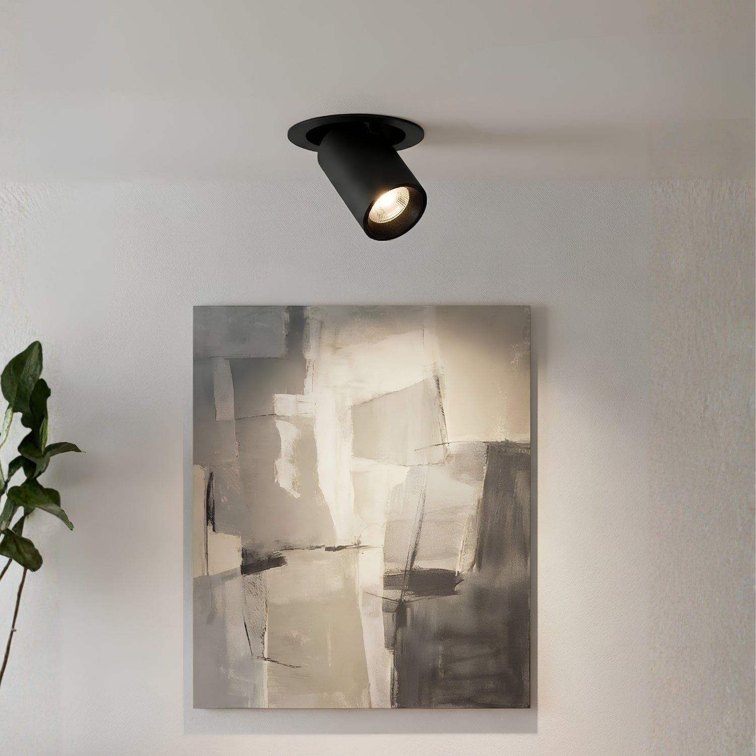 Downlight LED Empotrado Negro 7W 3000K COB Bridgelux Ajustable 36° 710LM IP20 Techo Interior