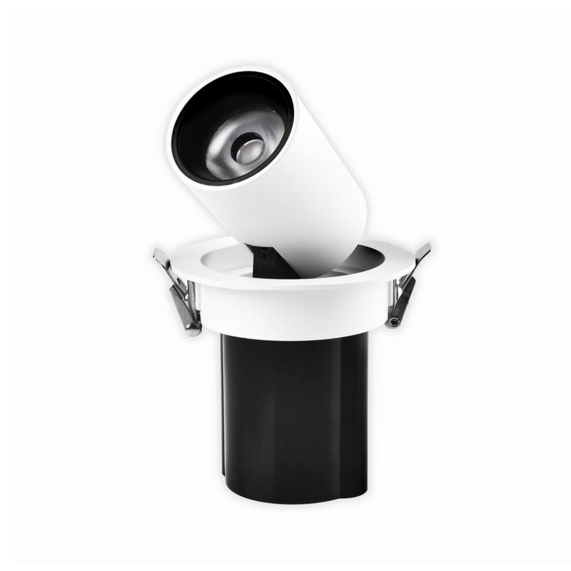 Downlight LED Empotrado Blanco 7W 3000K COB Bridgelux Ajustable 36° 710LM IP20 Techo Interior