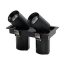 Downlight LED Empotrado Doble Negro 14W 3000K COB Bridgelux Ajustable 36° 1220LM IP20 Interior