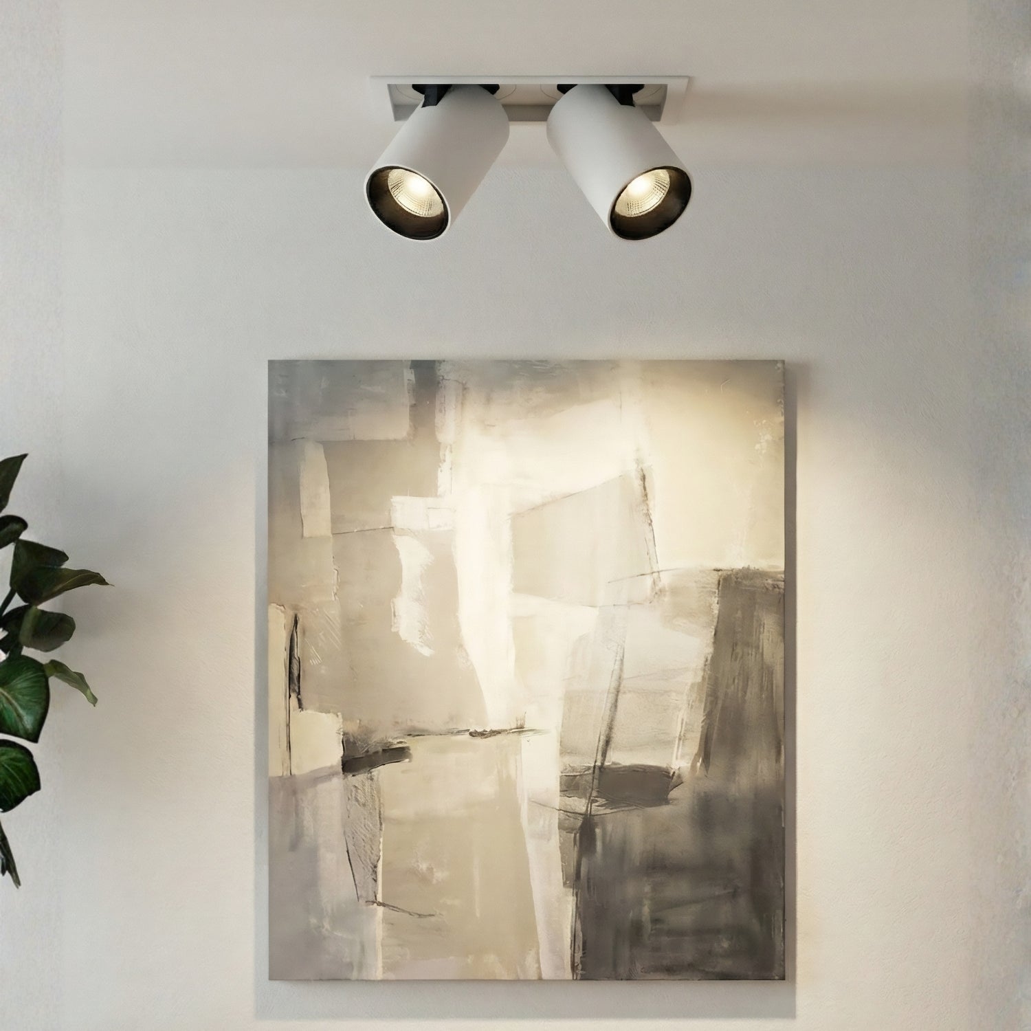 Downlight LED Empotrado Doble Blanco 14W 3000K COB Bridgelux Ajustable 36° 1220LM IP20 Interior