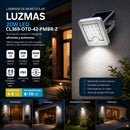 Lampara Solar de Pared LED 20W 800LM 6000K IP65 con Sensor de Movimiento para Exterior.