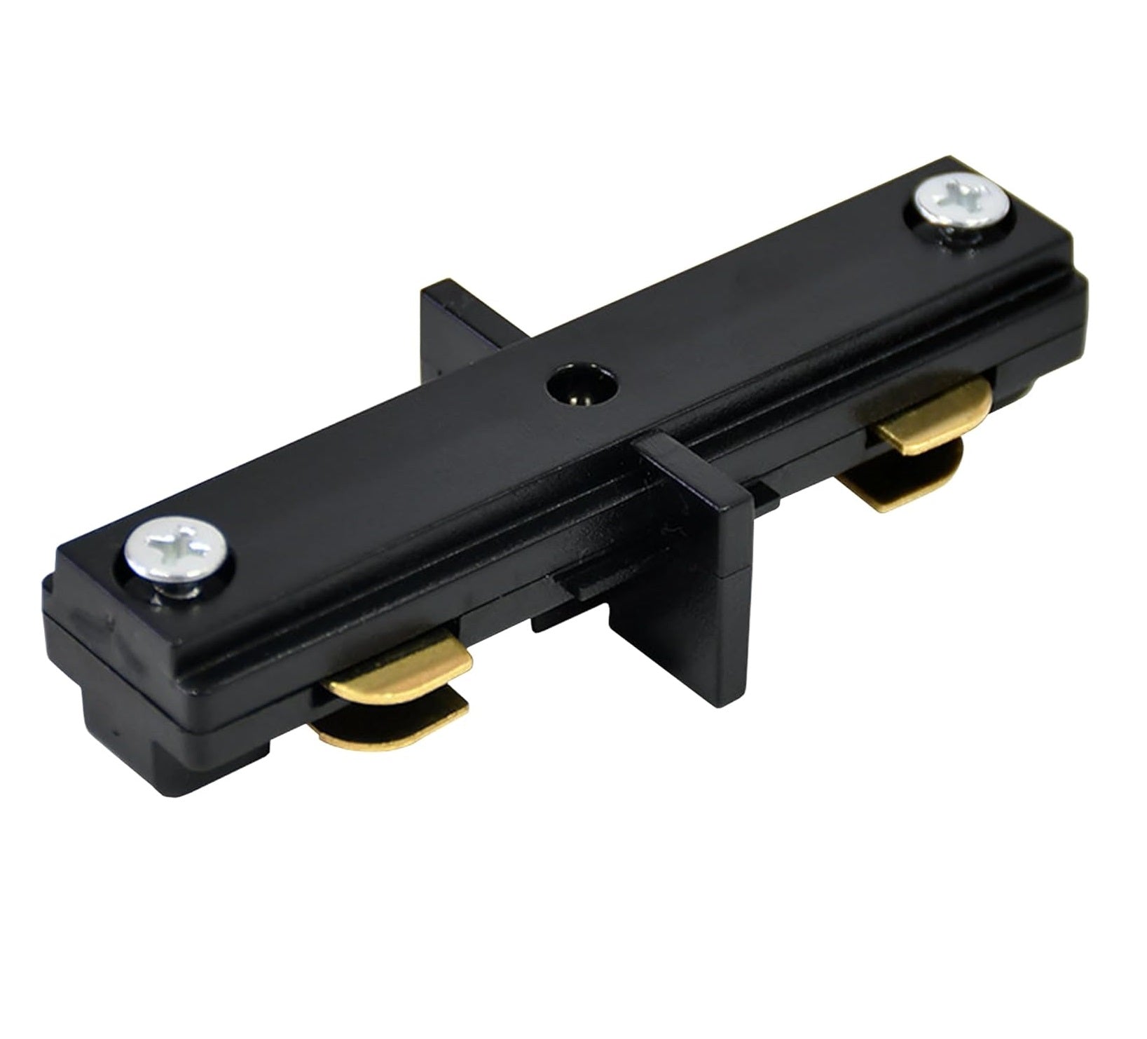 Conector Union entre Rieles Track sistema colgante color Negro