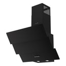 Campana Extractora 60 cm  Vidrio Negro Curvo 3 Paneles, Motor 500 m³/h, 110V