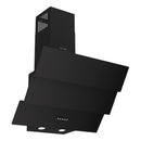 Campana Extractora 60 cm  Vidrio Negro Curvo 3 Paneles, Motor 500 m³/h, 110V