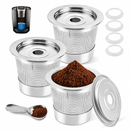 Set de 3 cápsulas reutilizables de acero inoxidable 304 compatibles con cafeteras Ninja PB051, CFP101 y PB041