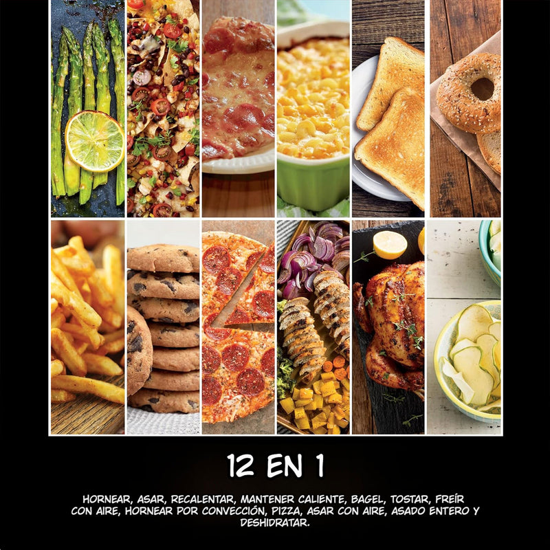 Horno doble 12 en 1 Ninja Double Oven con Flex Door. Freidora de aire DCT400.