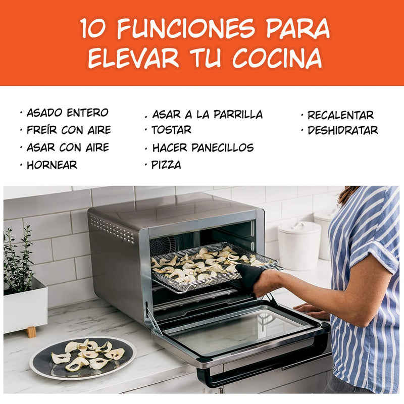 Freidora de aire y horno tostador 10 en 1 XL Ninja Foodi DT201.